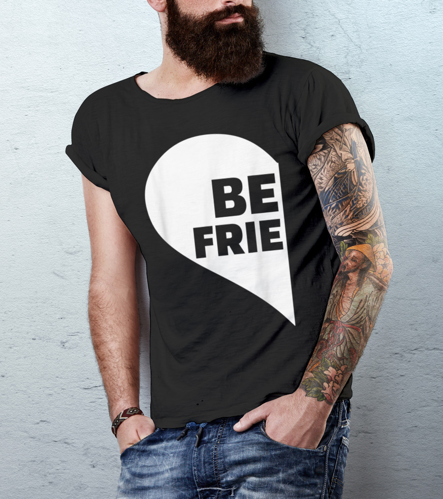 BE FRIE Best Friends Half Left Heart T-Shirt