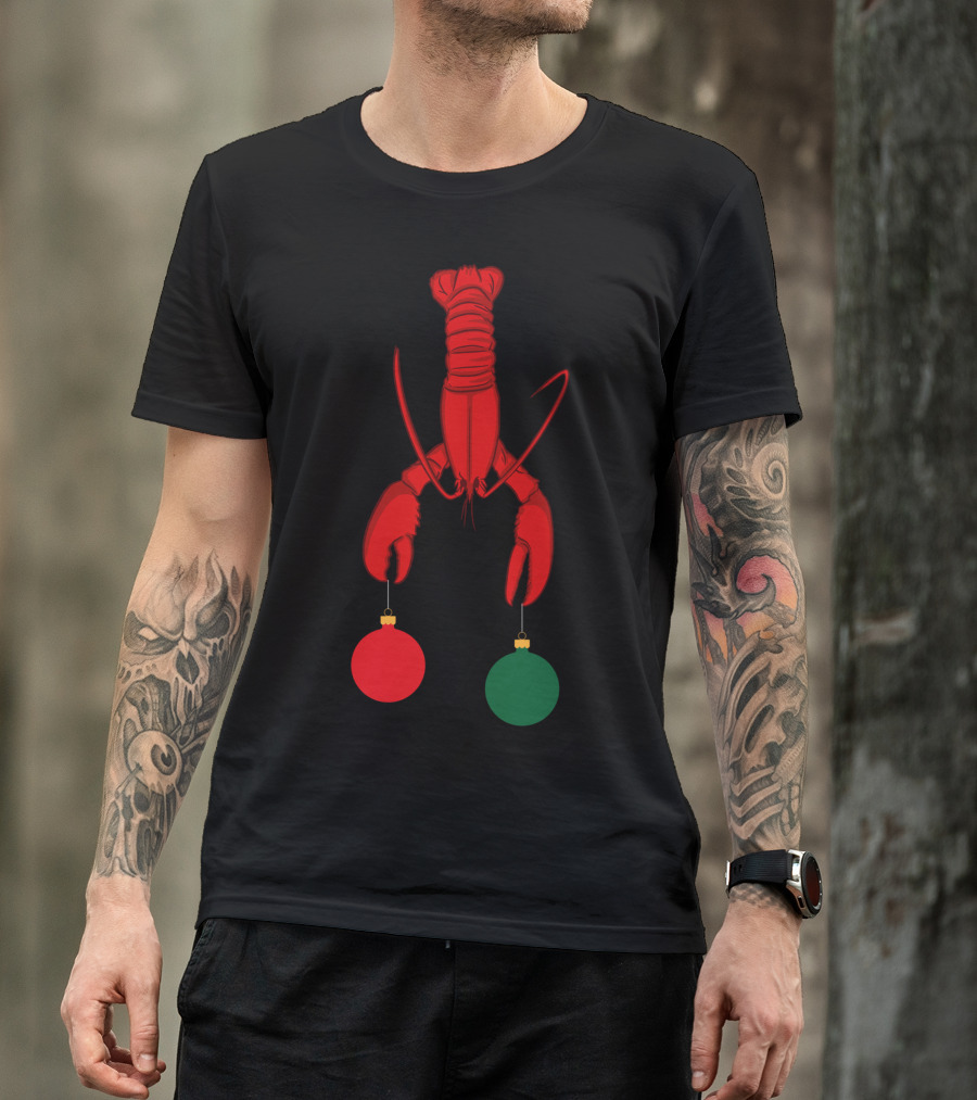 Louisiana Crawfish Cajun Holiday Ornaments T-Shirt