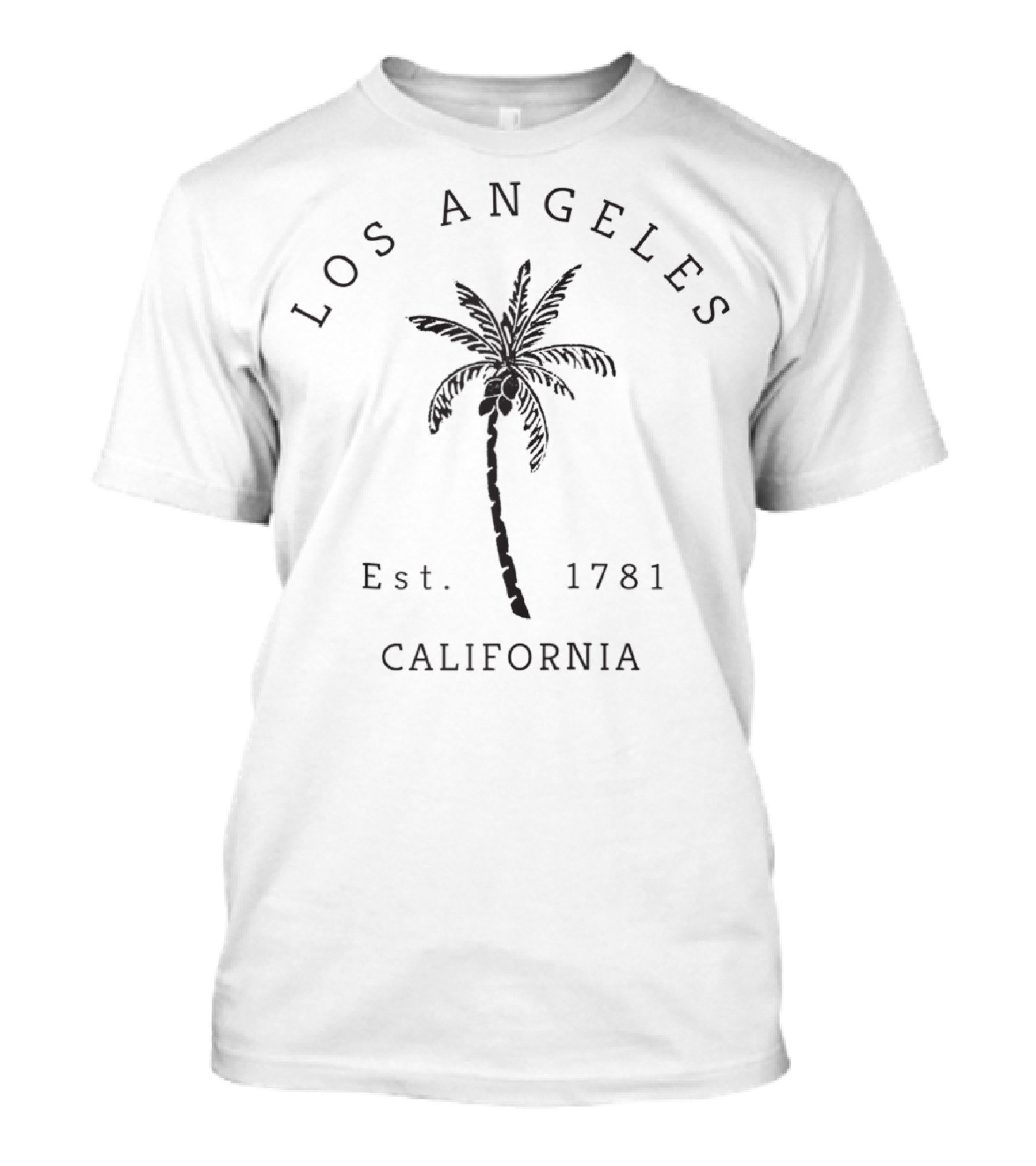 Los Angeles California Palm Tree Est. 1781 Retro Cool T-Shirt