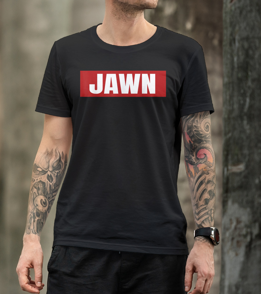 Philadelphia Jawn Bold Red Block Text T-Shirt