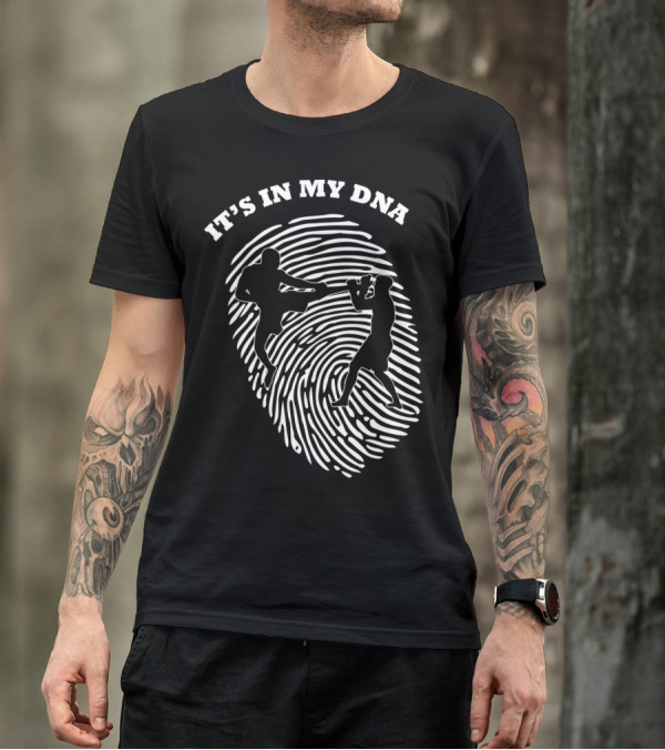 It's In My DNA Mixed Martial Arts MMA Fighters Fingerprint T-Shirt