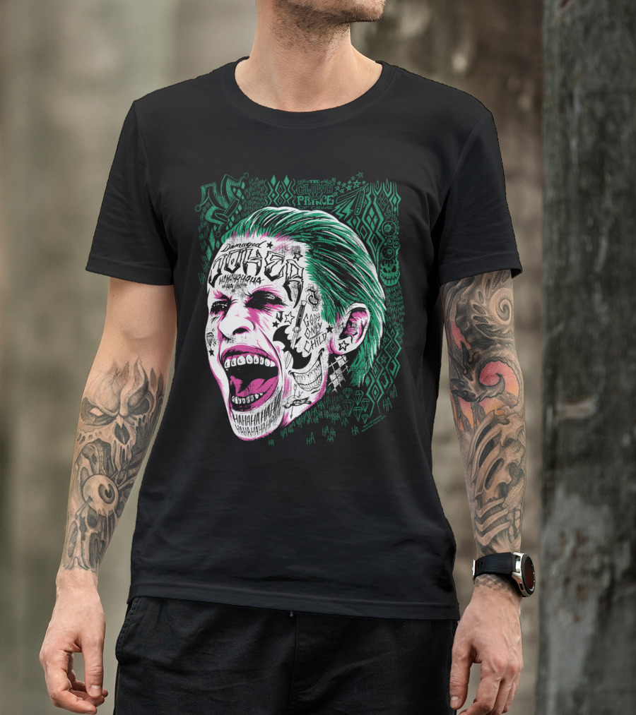 Suicide Squad Joker Damaged Clown Prince Gang Only Child Hahahaha T-Shirt