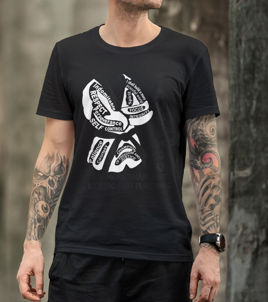 Taekwondo More Than Just Kicking And Punching Respect Perseverance Self-Control Integrity T-Shirt