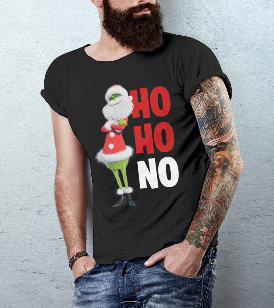 The Grinch Ho Ho No Christmas Santa Suit T-Shirt