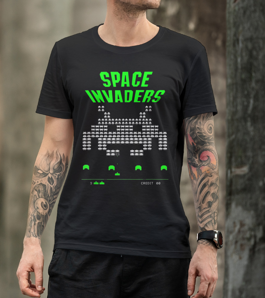 Space Invaders Video Game Over Arcade Classic T-Shirt