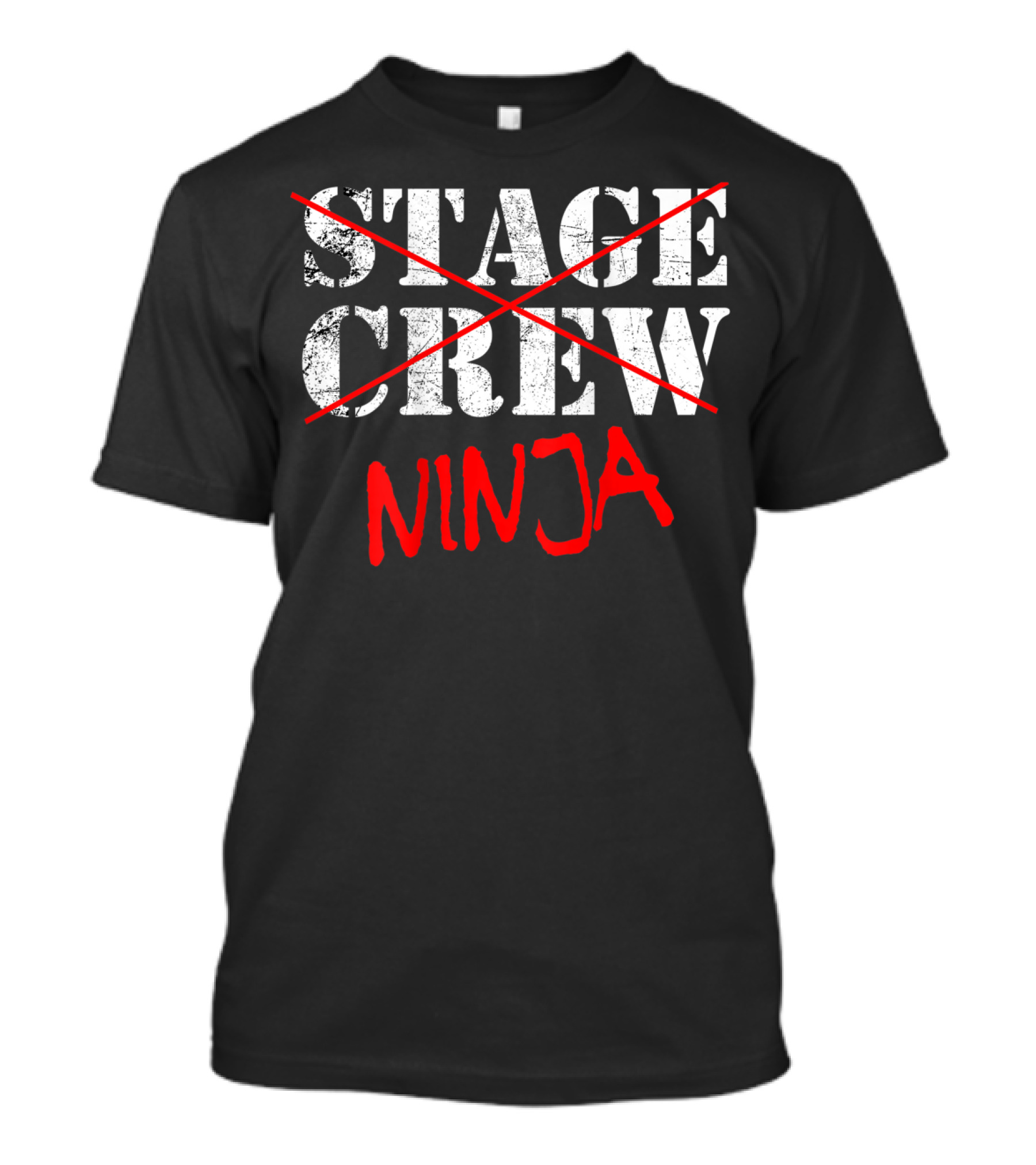 Stage Crew Ninja Backstage Tech Week T-Shirt