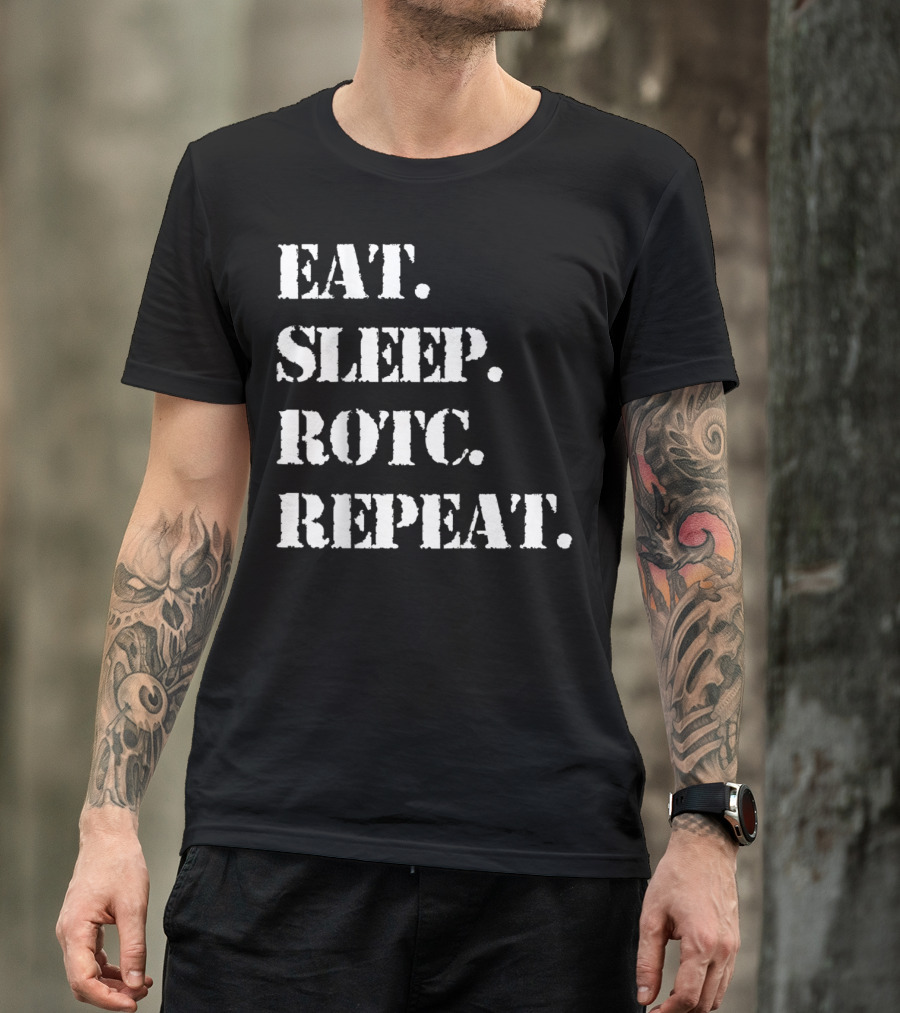 Eat Sleep ROTC Repeat Lifestyle Cycle T-Shirt