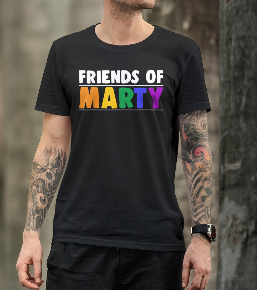 Friends Of Marty Rainbow Color T-Shirt