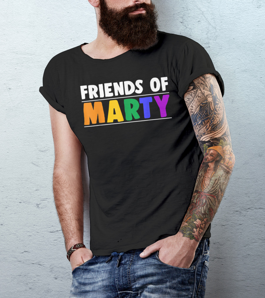 Friends Of Marty Rainbow Color T-Shirt