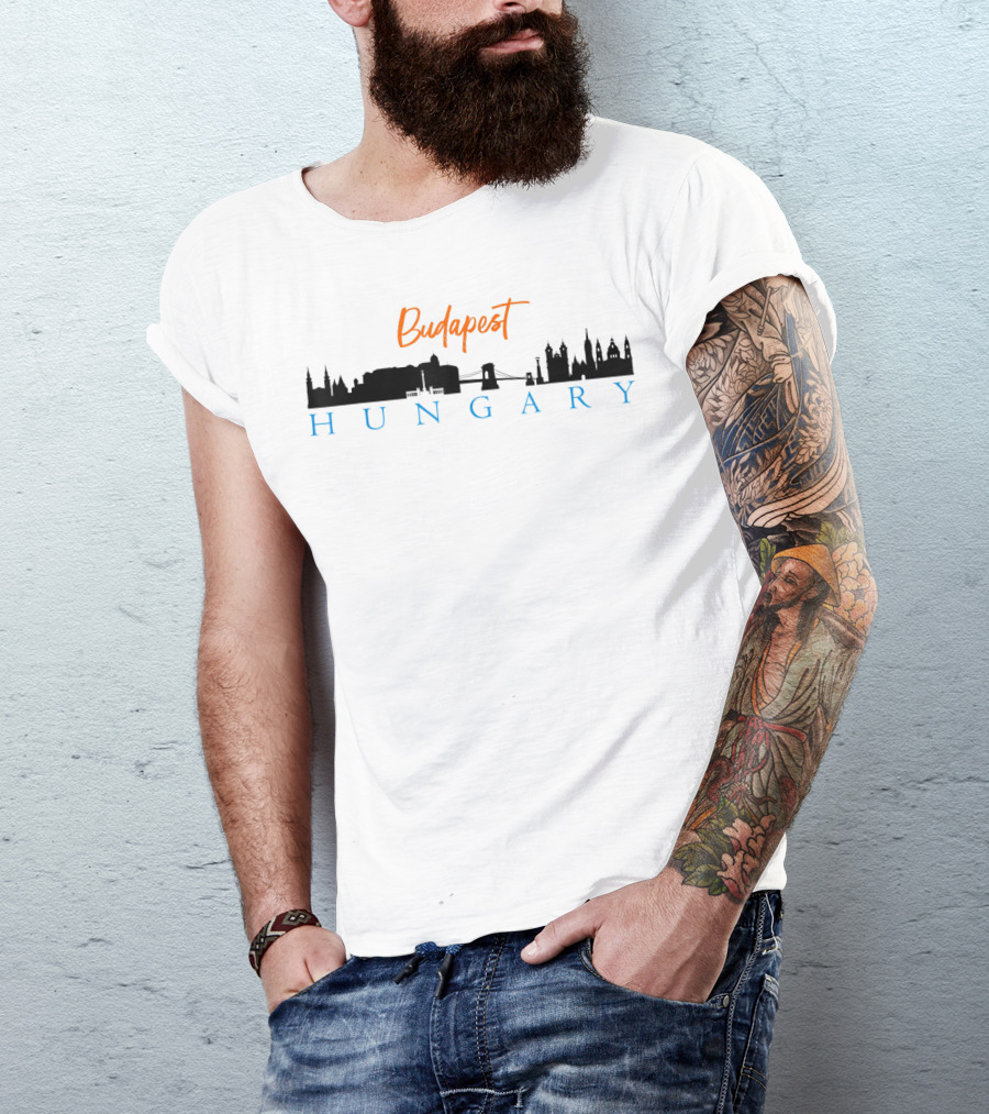 Budapest Hungary City Skyline T-Shirt