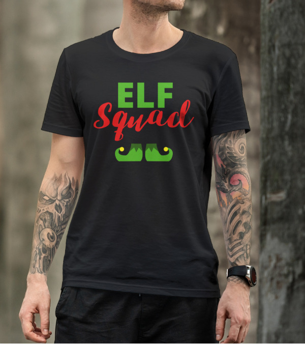 ELF Squad Cute Christmas Elf Squad Menwomen T-Shirt