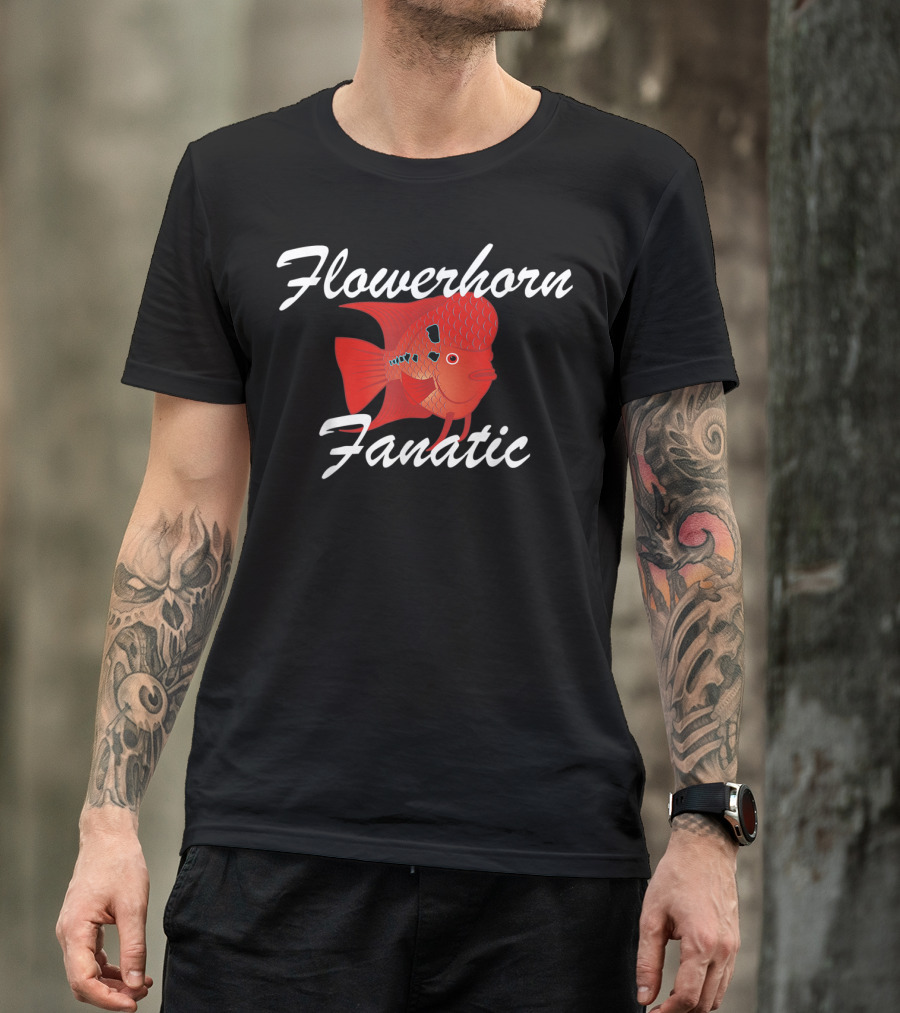 Flowerhorn Fanatic Strawberry Cichlid Fish Enthusiast T-Shirt