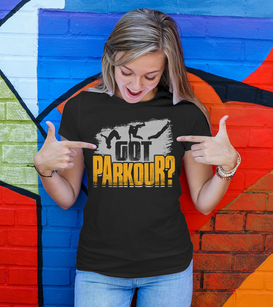 Got Parkour Adrenaline Junkie Training Silhouette Moves T-Shirt