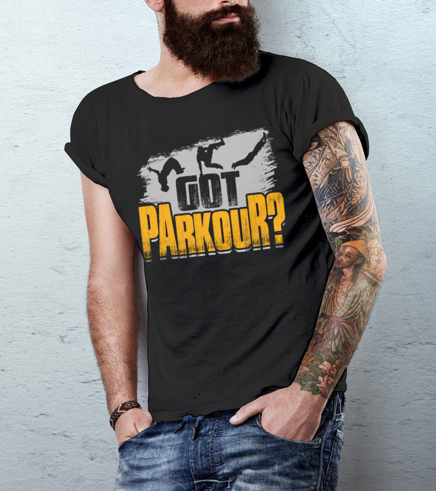 Got Parkour Adrenaline Junkie Training Silhouette Moves T-Shirt
