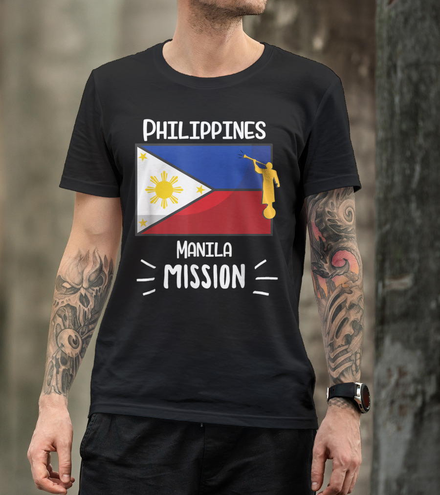 Philippines Manila Mission Mormon LDS Flag T-Shirt