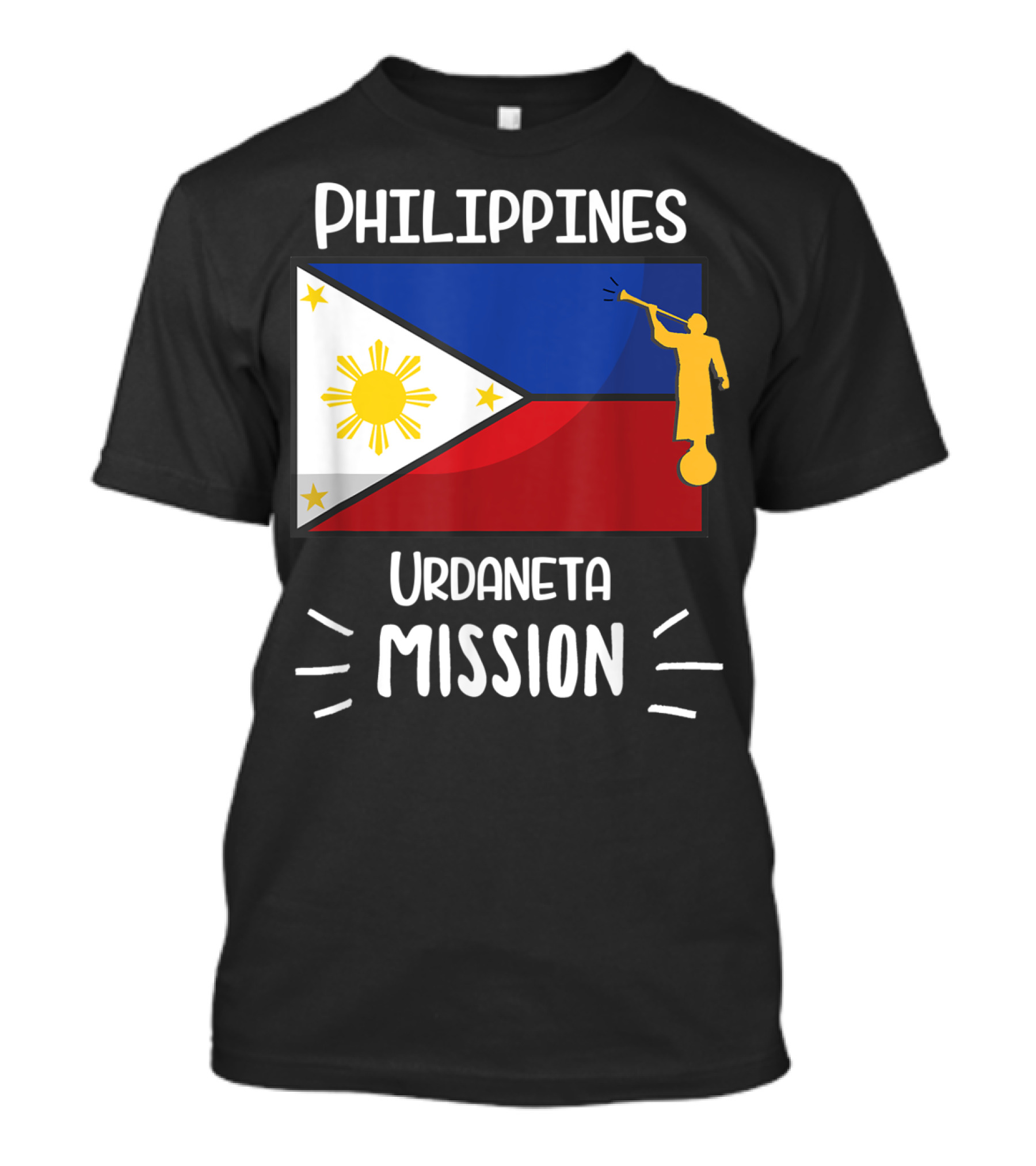 Philippines Urdaneta Mission Mormon LDS Flag And Moroni T-Shirt