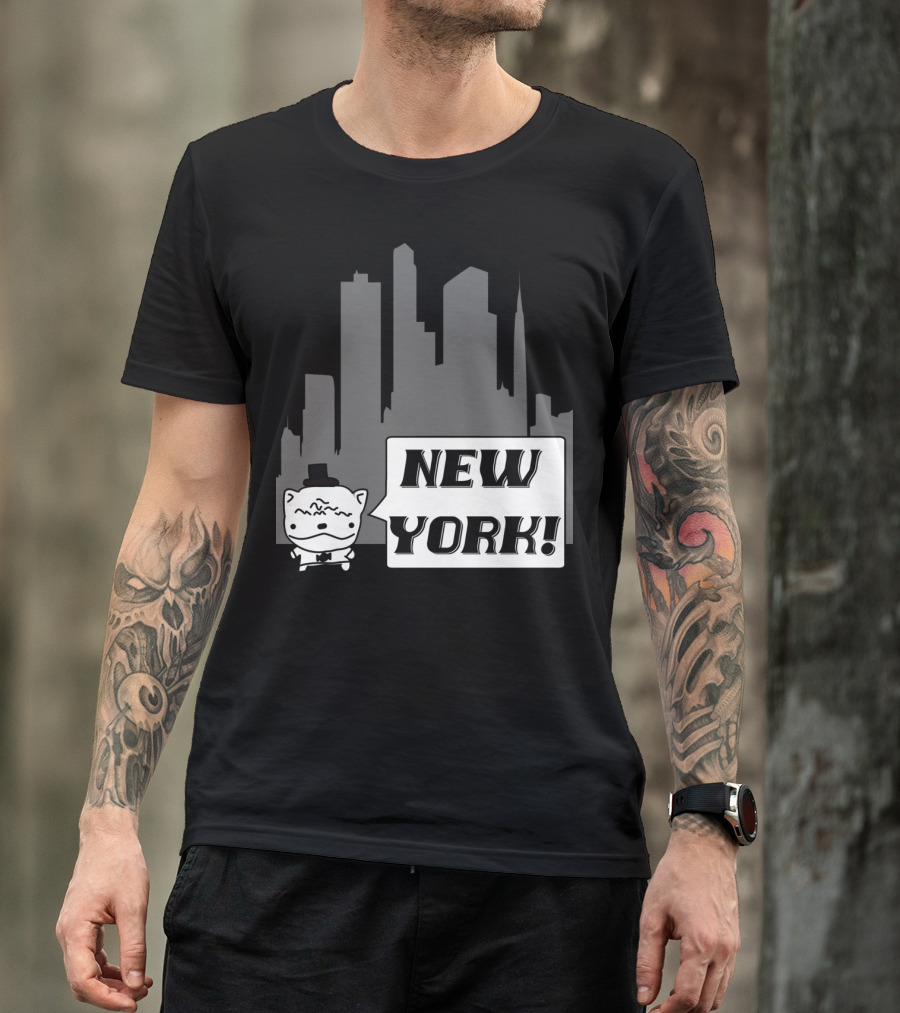 New York Potato Cat Comics Uncle Larry's Cooking Show T-Shirt