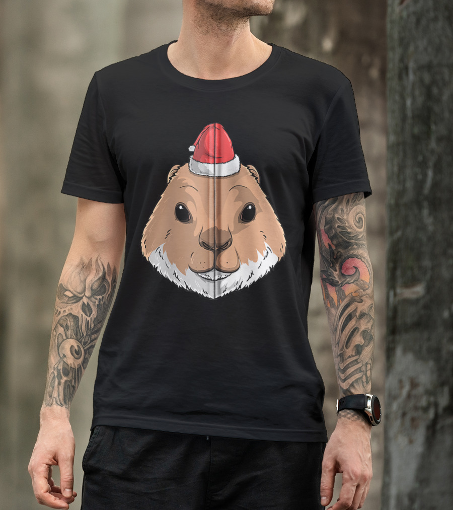 Prairie Dog Wearing Santa Claus Hat T-Shirt
