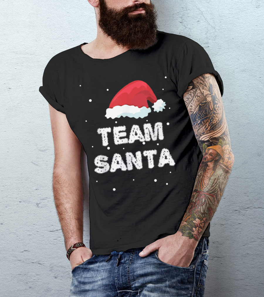 Team Santa Xmas Hat For Family Christmas T-Shirt
