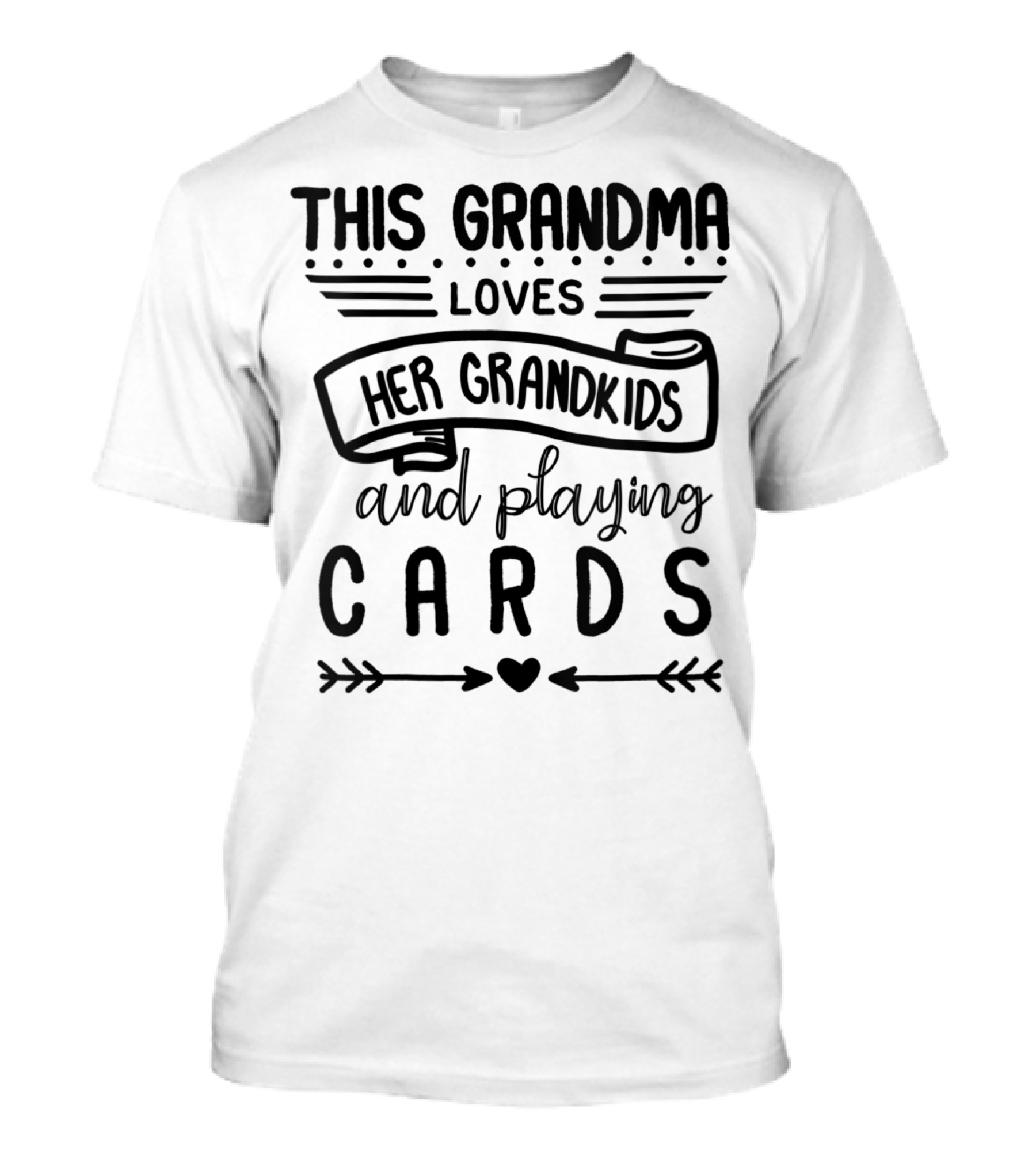This Grandma Loves Her Grandkids And Playing Cards T-Shirt