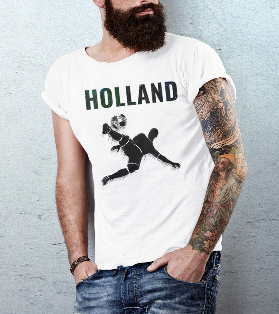 Holland Soccer Bicycle Kick Netherlands Oranje T-Shirt