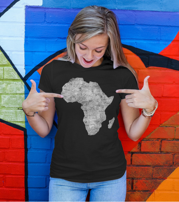 Africa Map African Black Pride Continent Nations T-Shirt