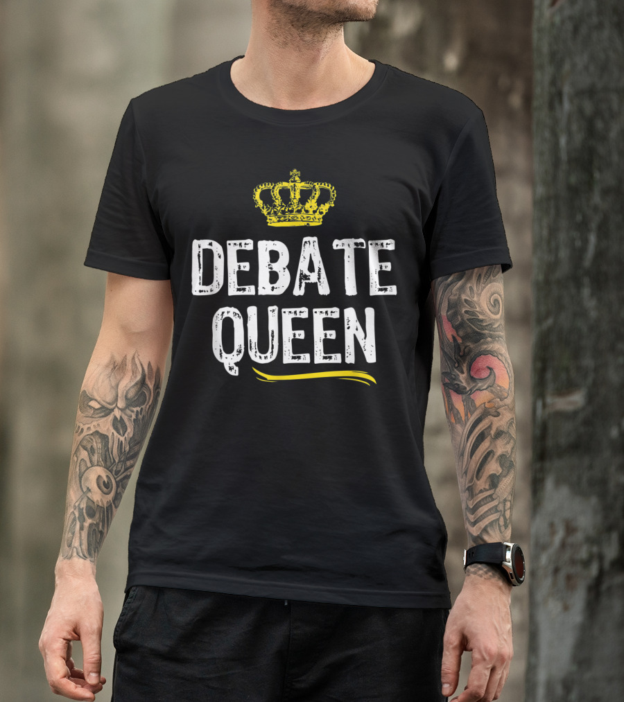 Debate Queen With Crown Motif T-Shirt
