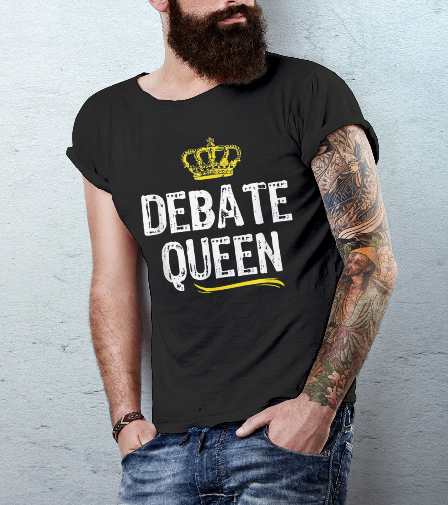 Debate Queen With Crown Motif T-Shirt