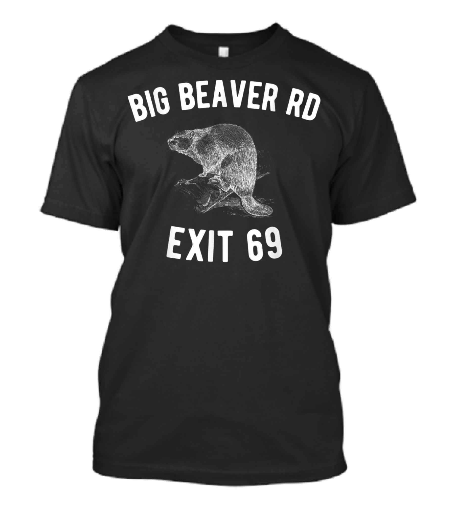 Big Beaver Rd Exit 69 Detroit T-Shirt