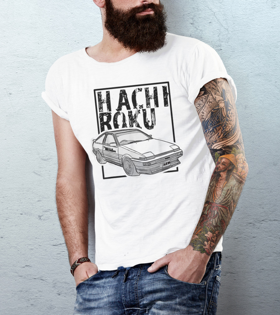 Hachiroku JDM Drift Car AE86 Initial D Fast 8L T-Shirt