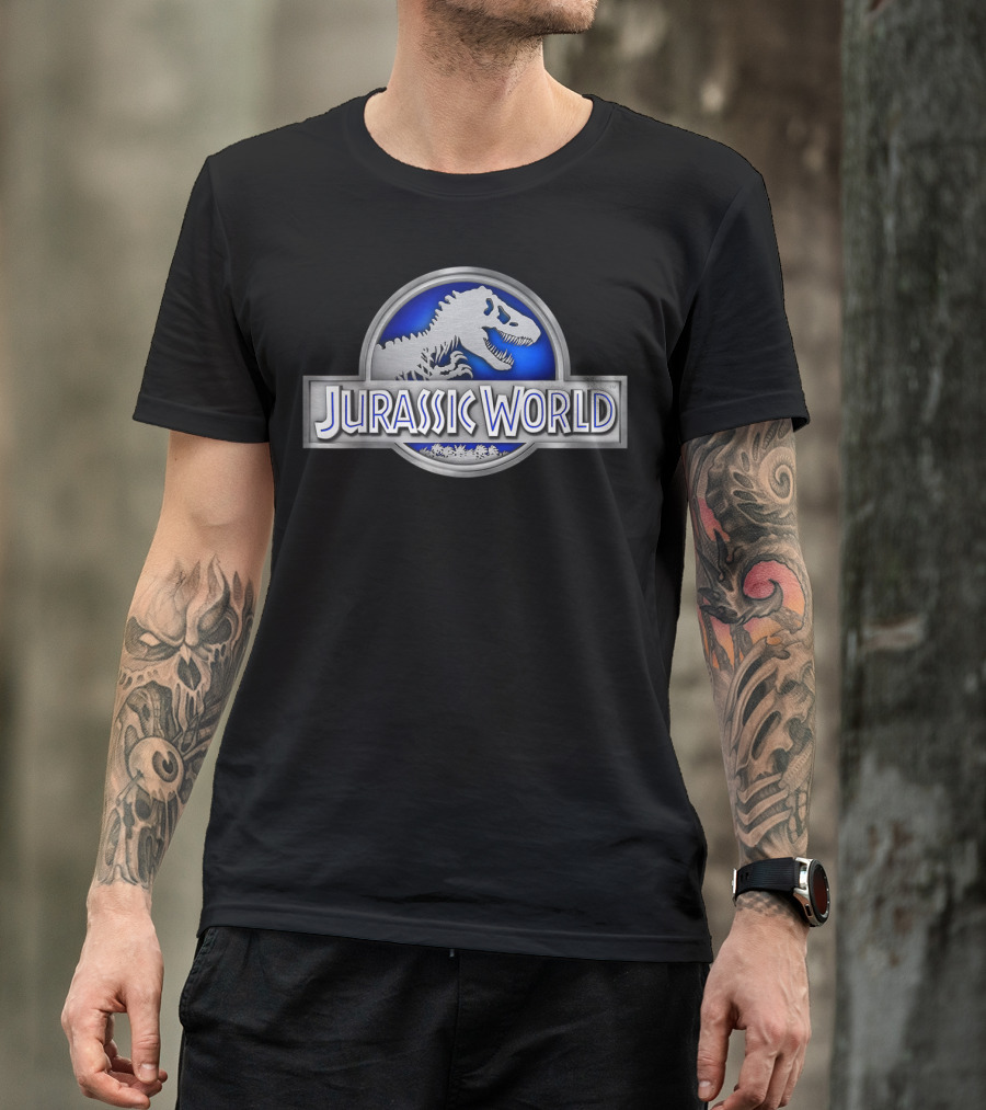 Jurassic World Blue Glow Fossil Icon T-Shirt