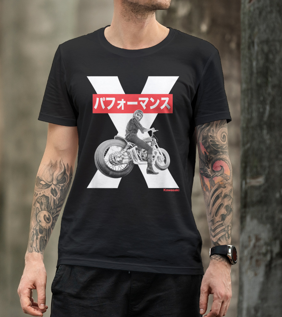 Kawasaki Performance Classic Motorcycle X T-Shirt