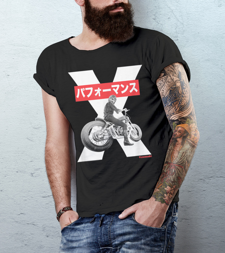 Kawasaki Performance Classic Motorcycle X T-Shirt