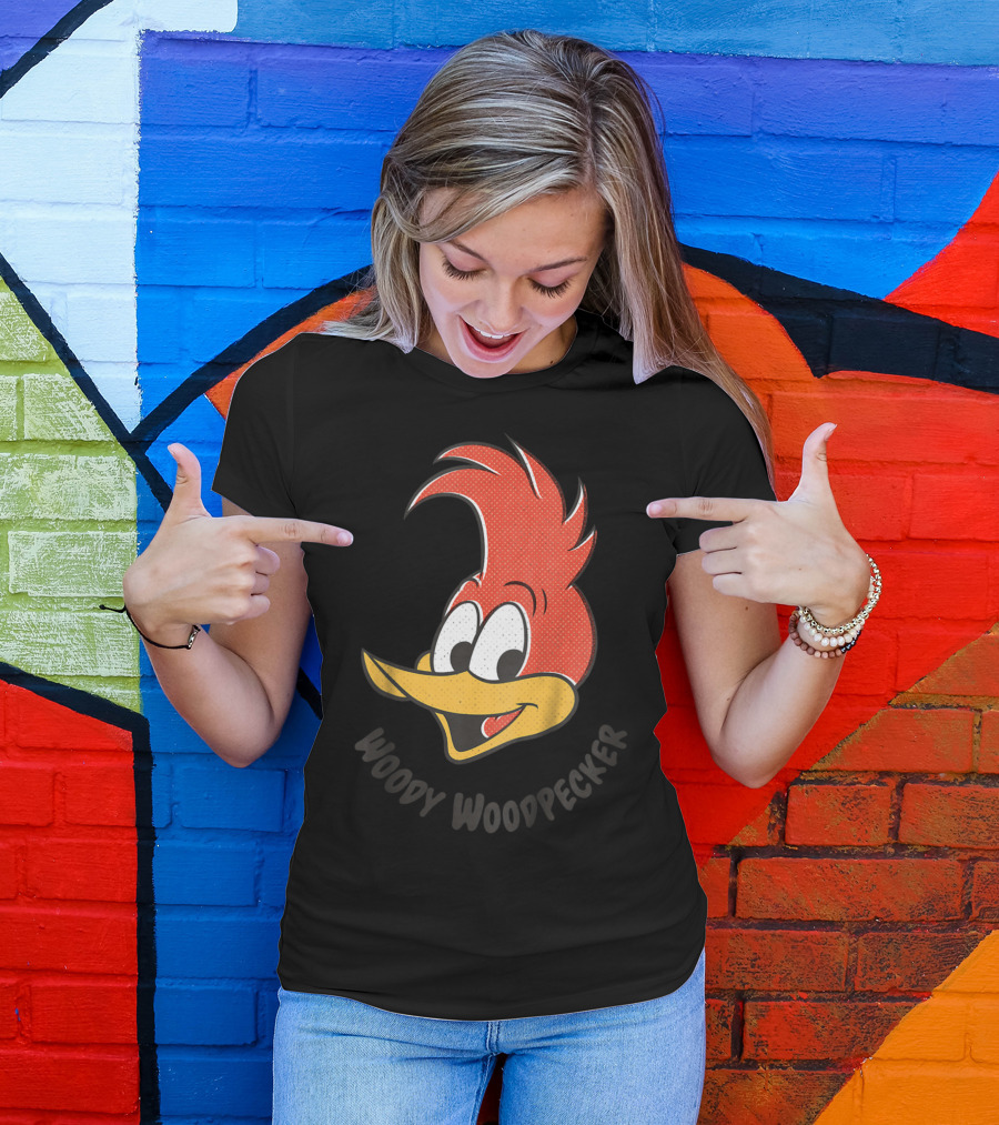 Woody Woodpecker Classic Smile Kids Nostalgic Cartoon Character T-Shirt