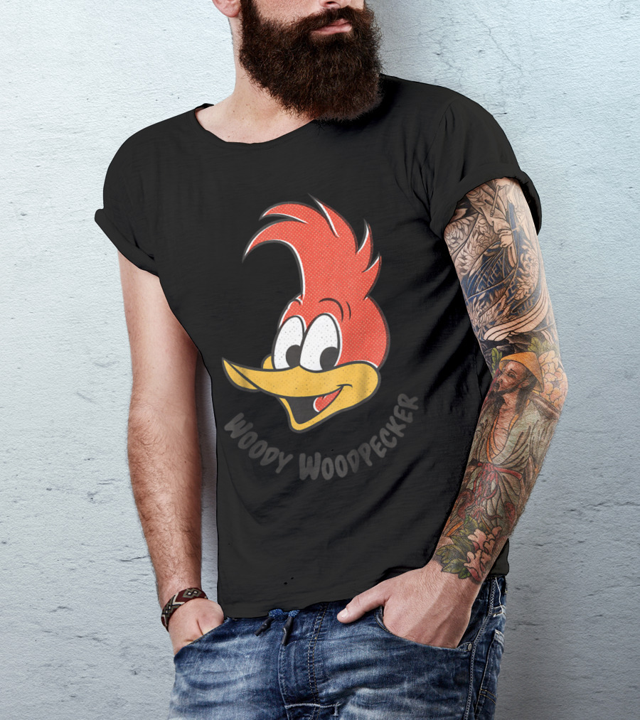 Woody Woodpecker Classic Smile Kids Nostalgic Cartoon Character T-Shirt