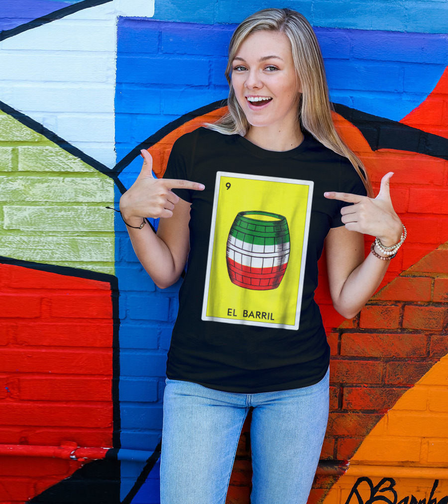 Loteria El Barril Card 9 Mexican Colors Classic Version T-Shirt