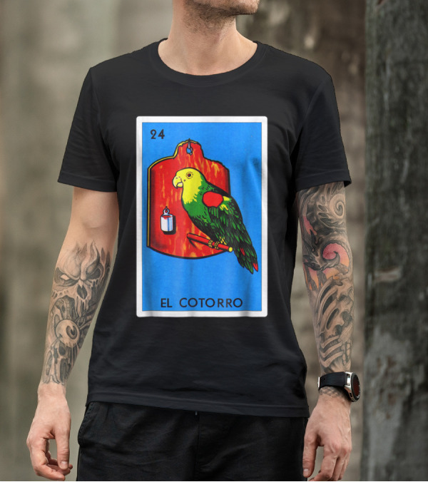 Loteria El Cotorro 24 Classic Version Parrot Card Game T-Shirt