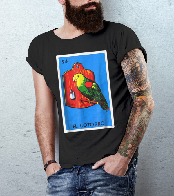 Loteria El Cotorro 24 Classic Version Parrot Card Game T-Shirt