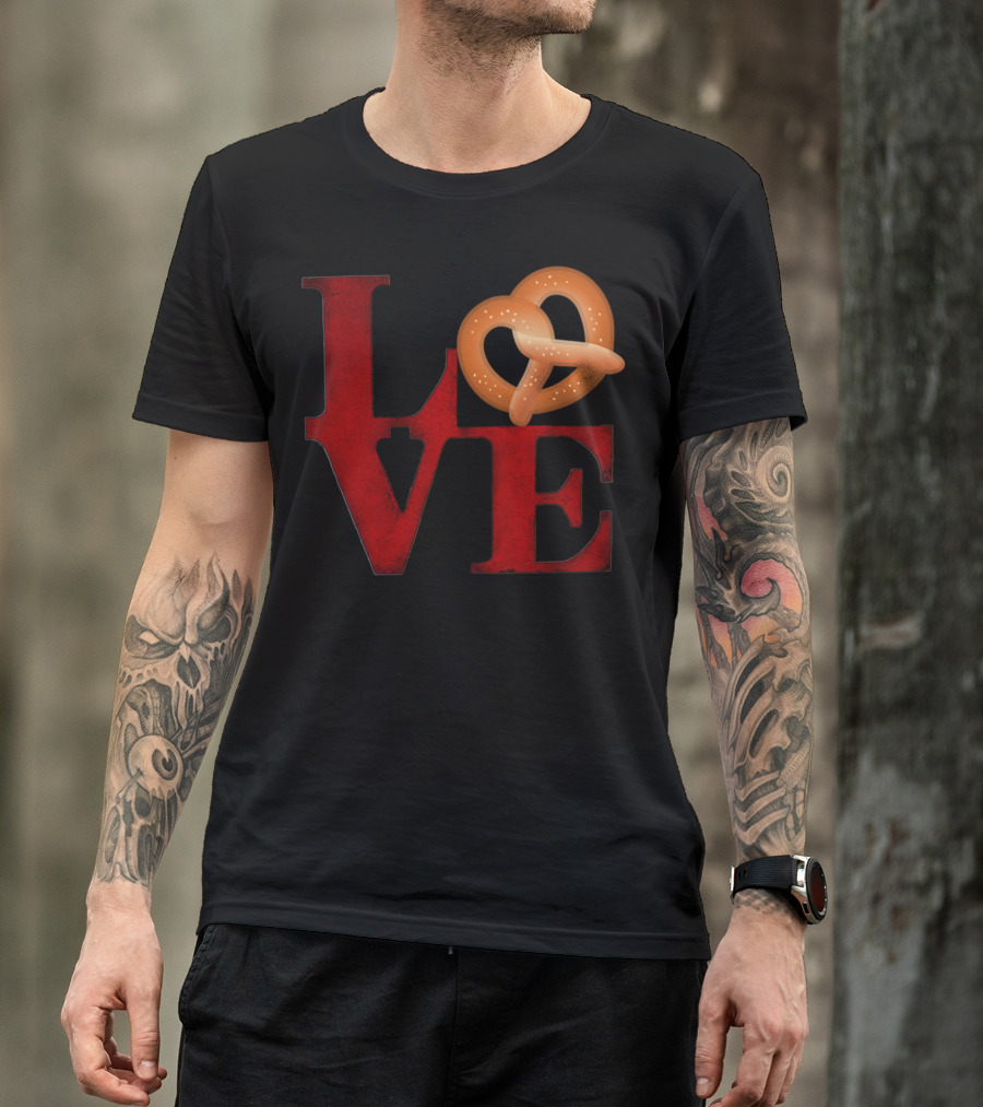 Love Pretzel Philly Emoji Nostalgic T-Shirt