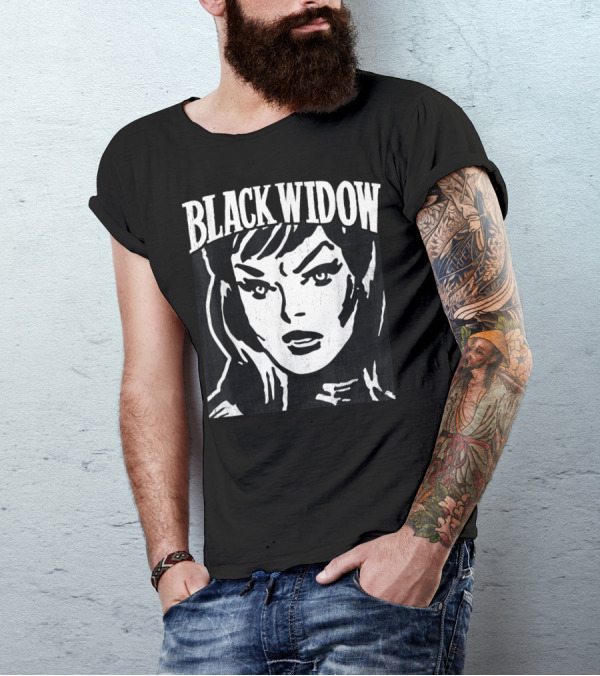 BLACK WIDOW Classic Marvel Comic Closeup T-Shirt