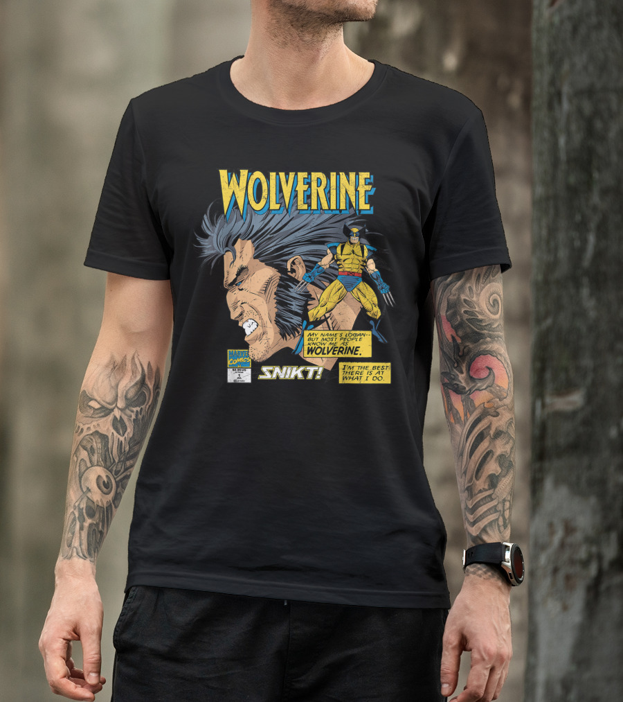 Marvel Comics Wolverine My Name Is Logan SNIKT T-Shirt