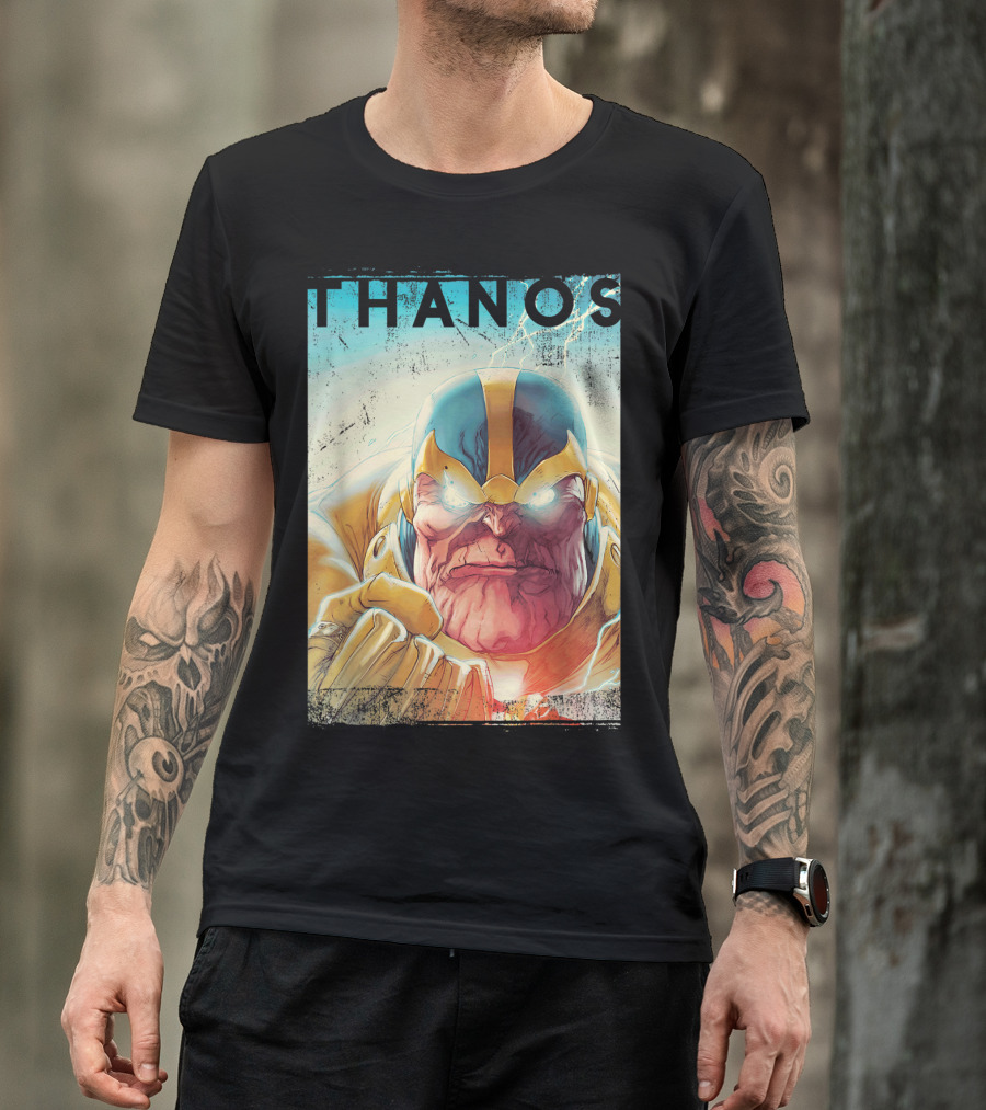 Marvel Thanos Vintage Iconic Character Close-Up T-Shirt
