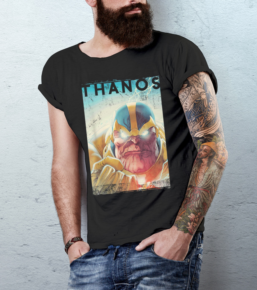 Marvel Thanos Vintage Iconic Character Close-Up T-Shirt