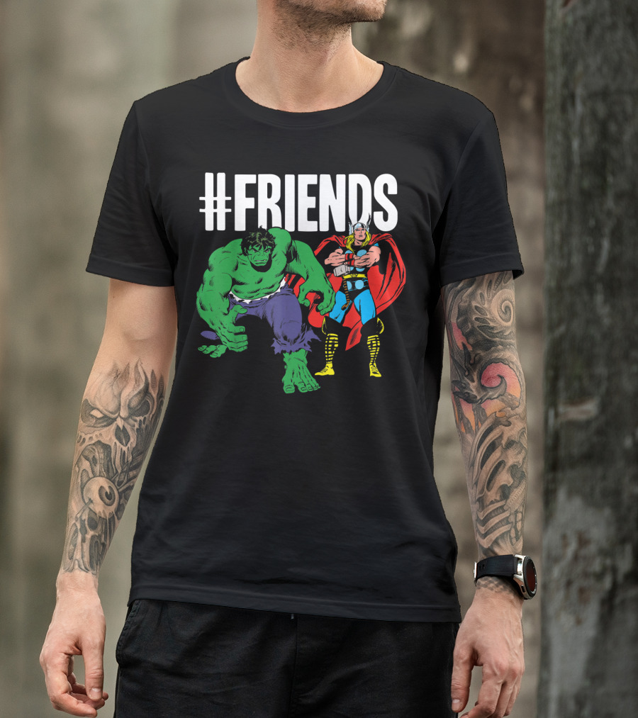 Marvel Thor Hulk #Friends T-Shirt