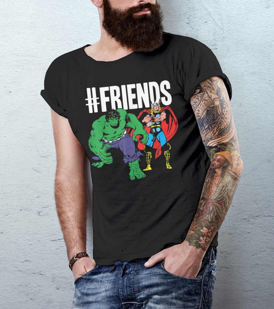 Marvel Thor Hulk #Friends T-Shirt