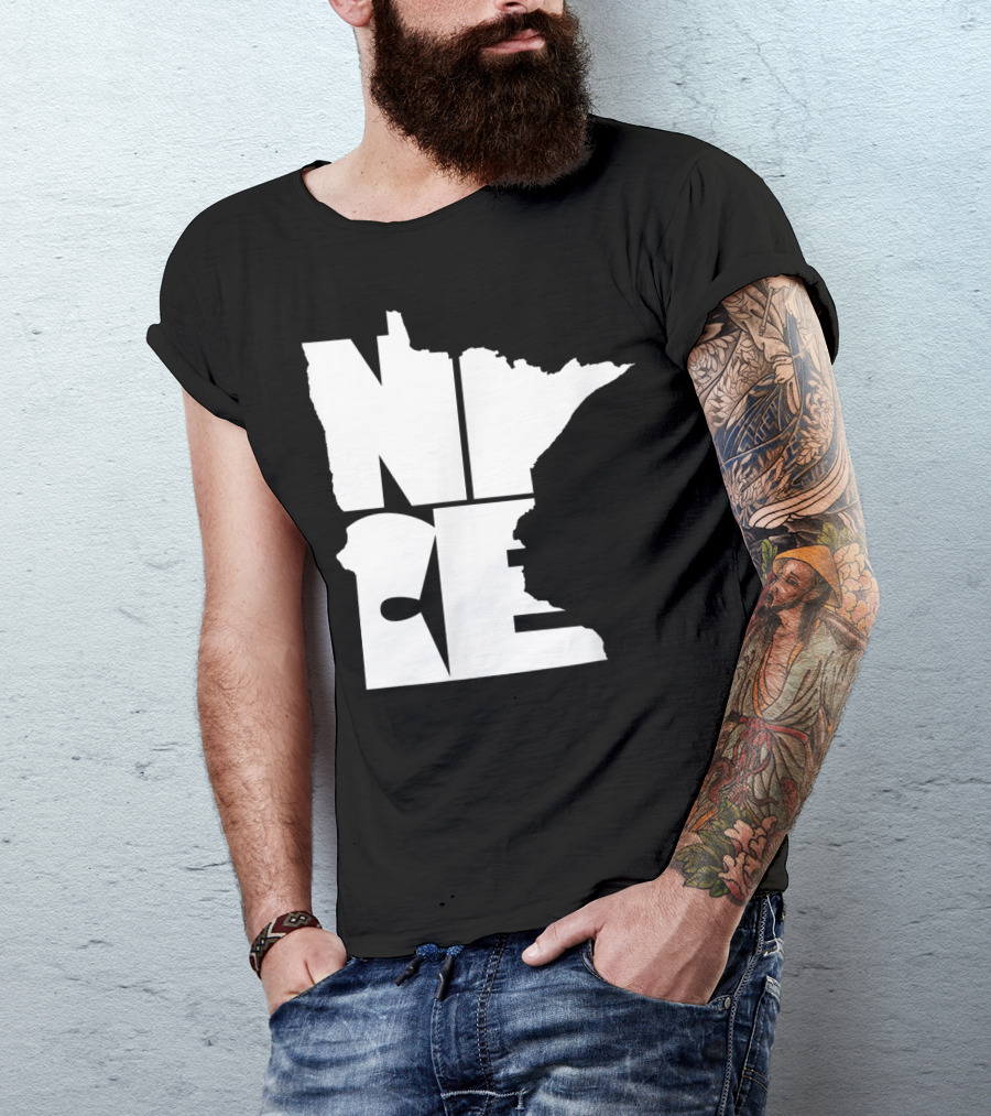 Minnesota Nice Map Outline T-Shirt