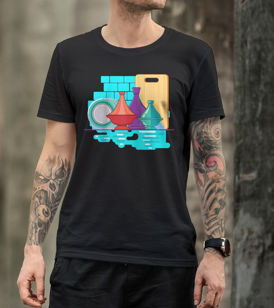 Moroccan Classic Tagine Vibrant Tajine Display Morocco T-Shirt