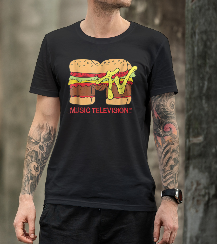 MTV Classic Hamburger Music Television T-Shirt
