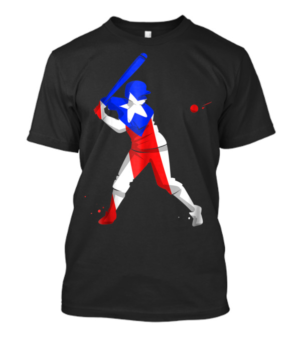 Puerto Rico Baseball Puerto Rican Flag Batter Nuyori T-Shirt