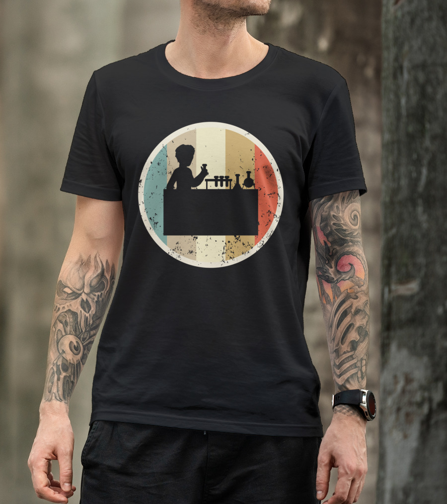 Laboratory Chemist Technician Science Retro T-Shirt